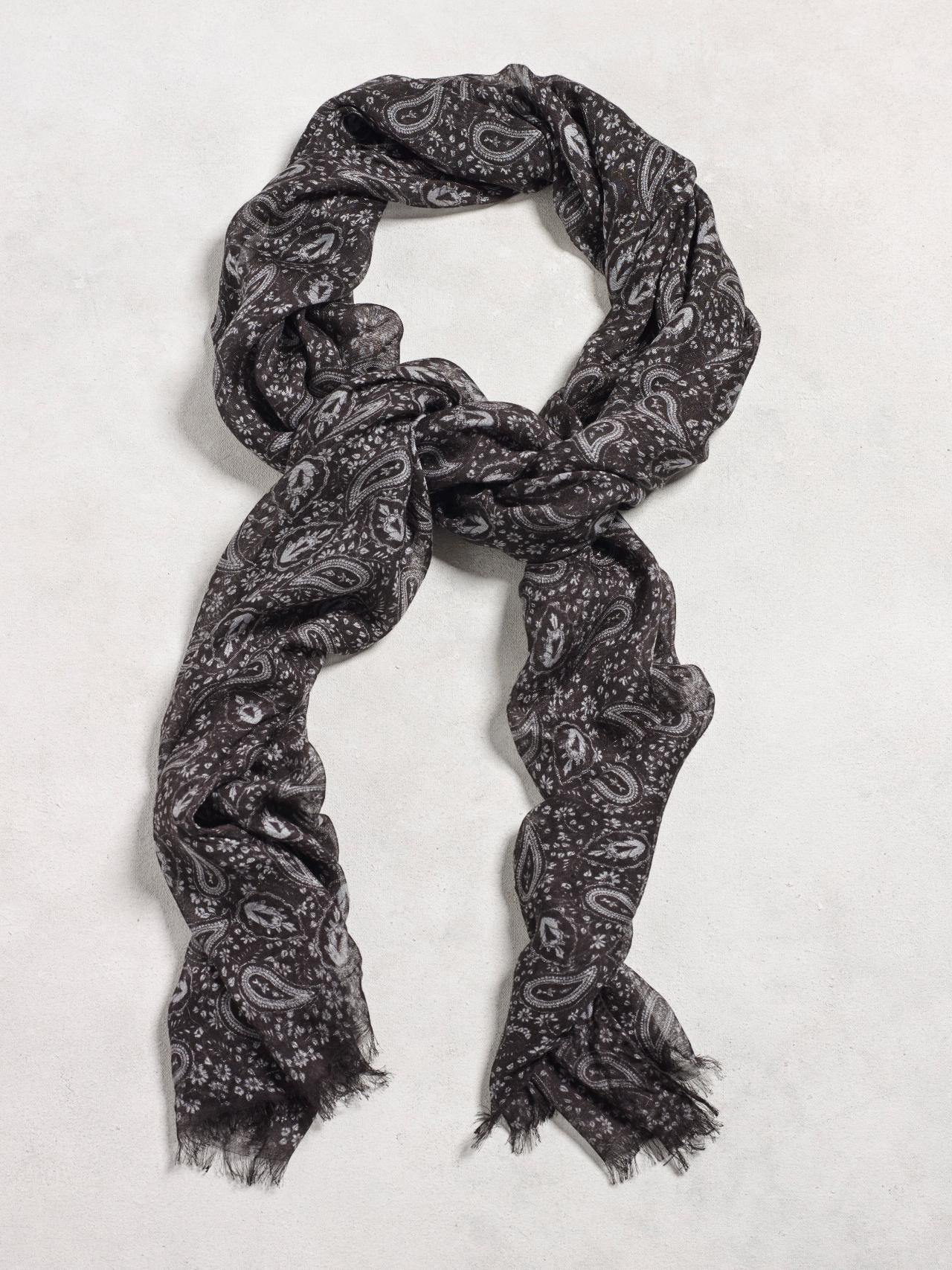 black paisley scarf