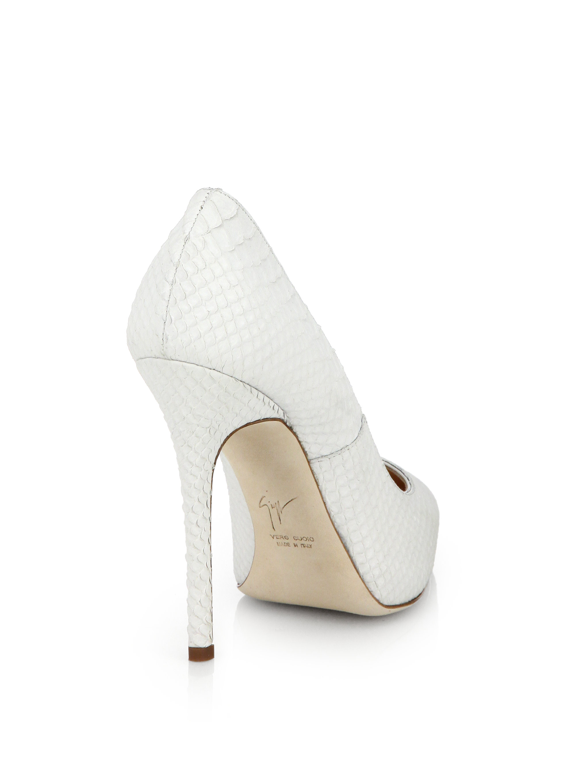 giuseppe zanotti snakeskin heels