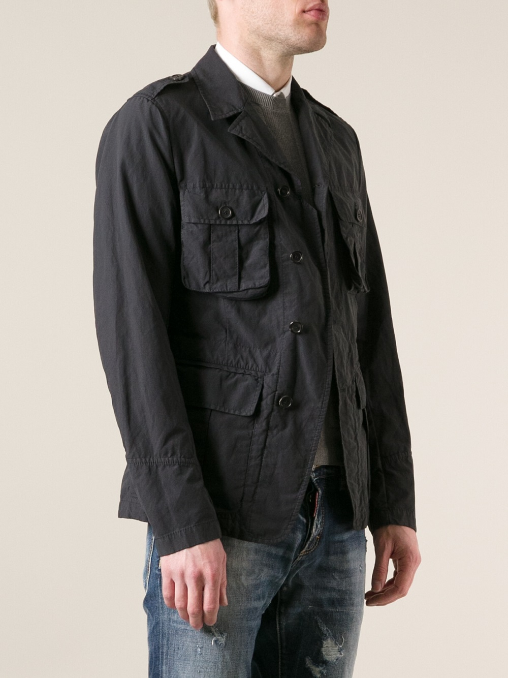 DSquared² Field Jacket in Grey (Gray) for Men Lyst