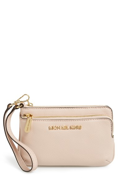 Bedford' Leather Wristlet in Pink - Lyst