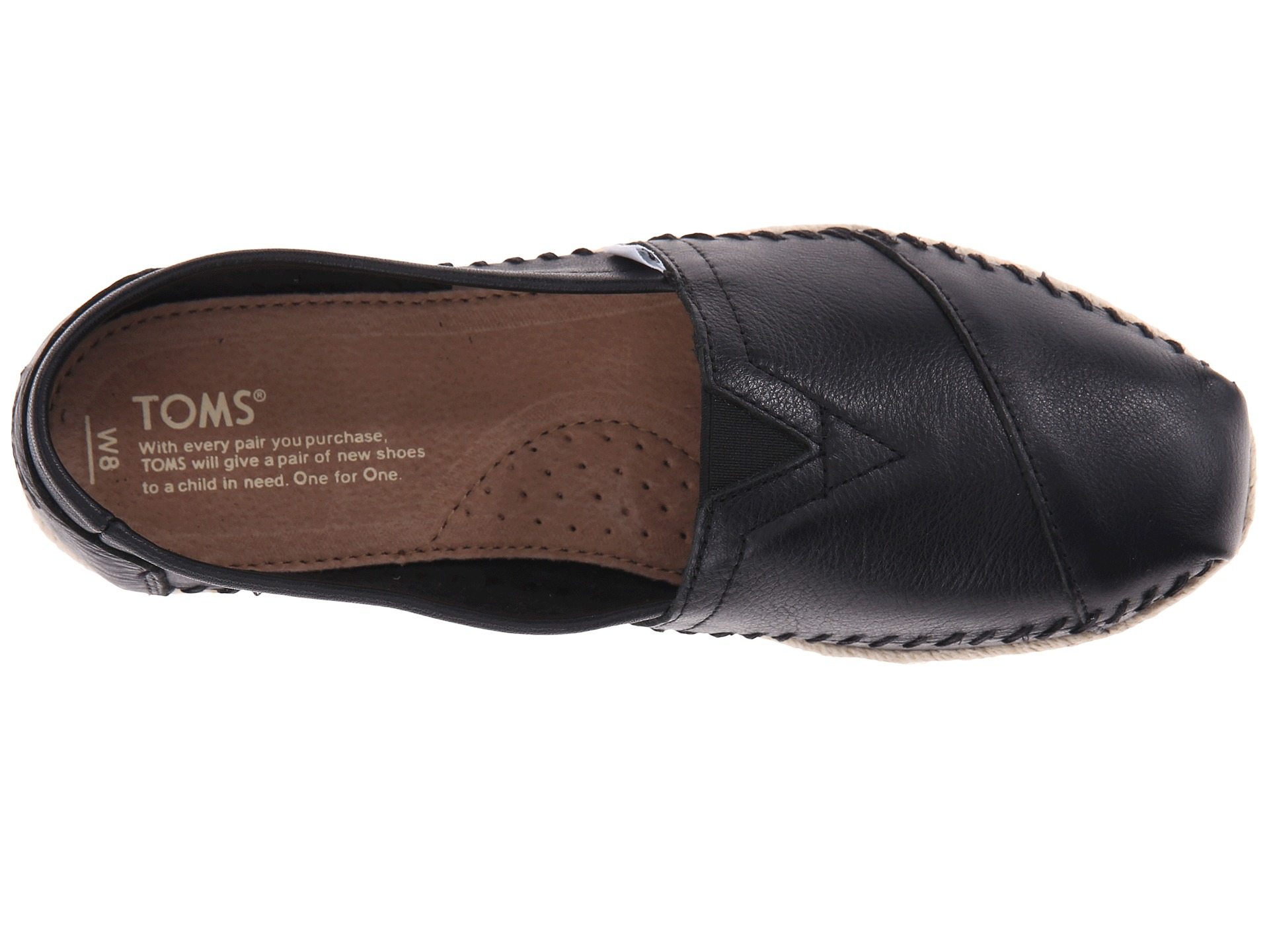 toms leather flats