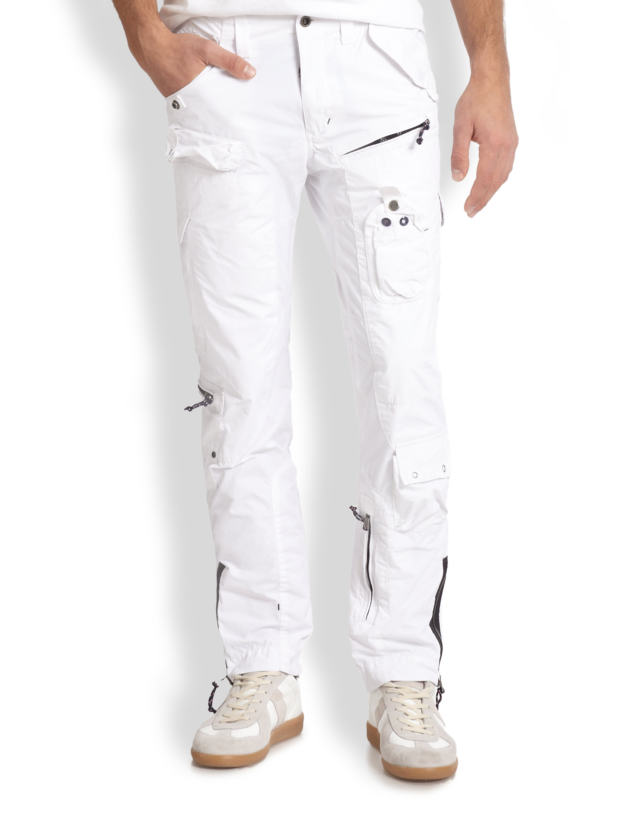 RLX Ralph Lauren Search Rescue Cargo Pants in White for Men | Lyst