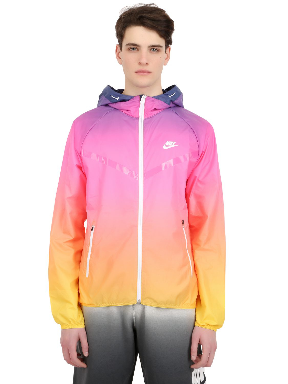 Nike Gradient Nylon Windbreaker Jacket for Men - Lyst