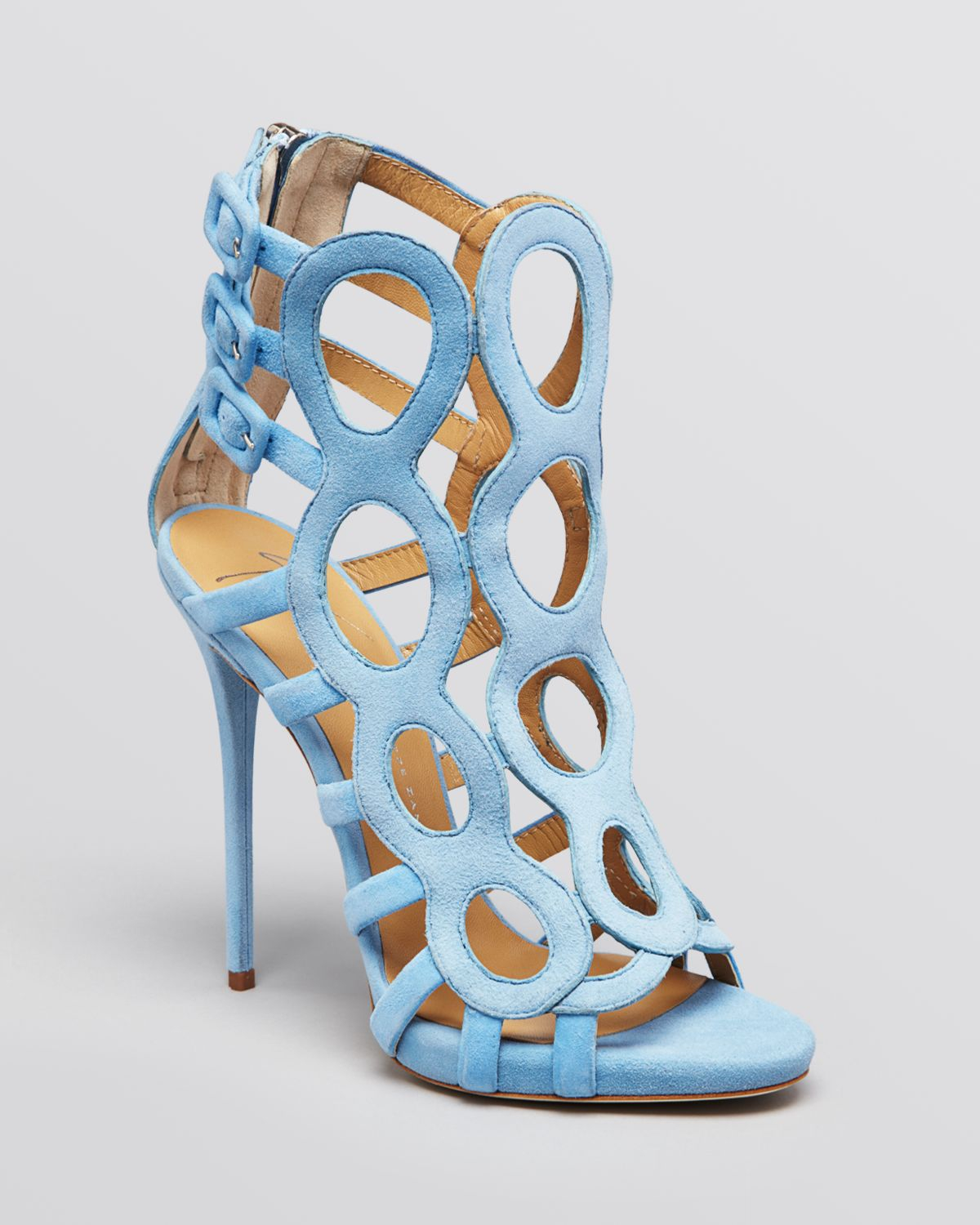 baby blue platform heels
