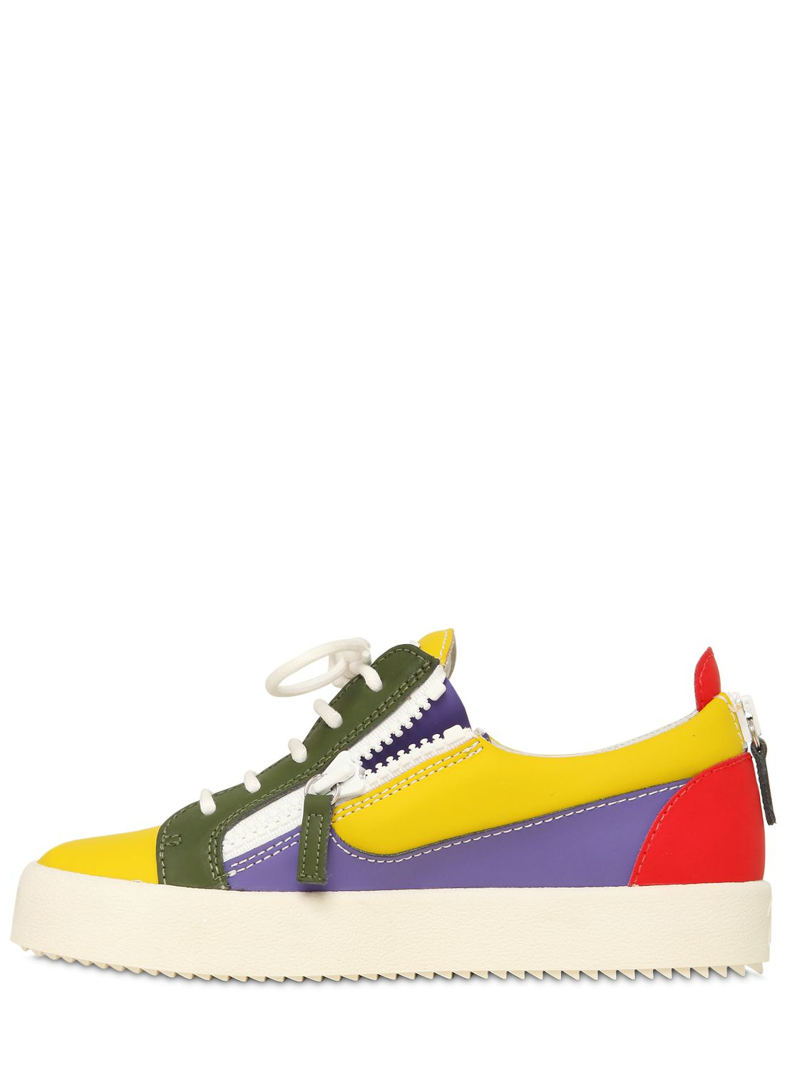 giuseppe zanotti yellow sneakers