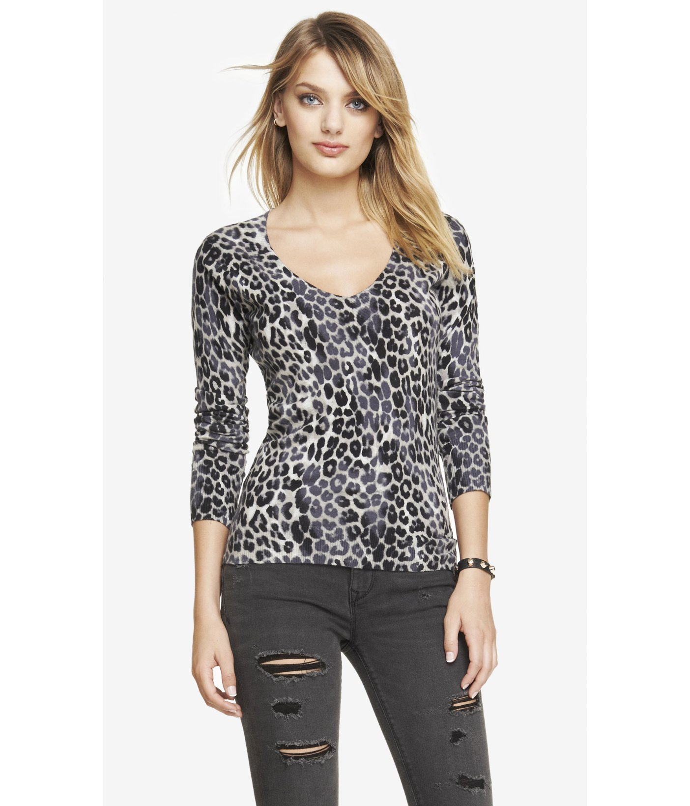 express leopard sweater