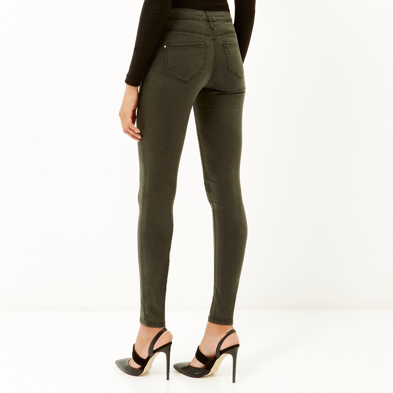 river island khaki jeans