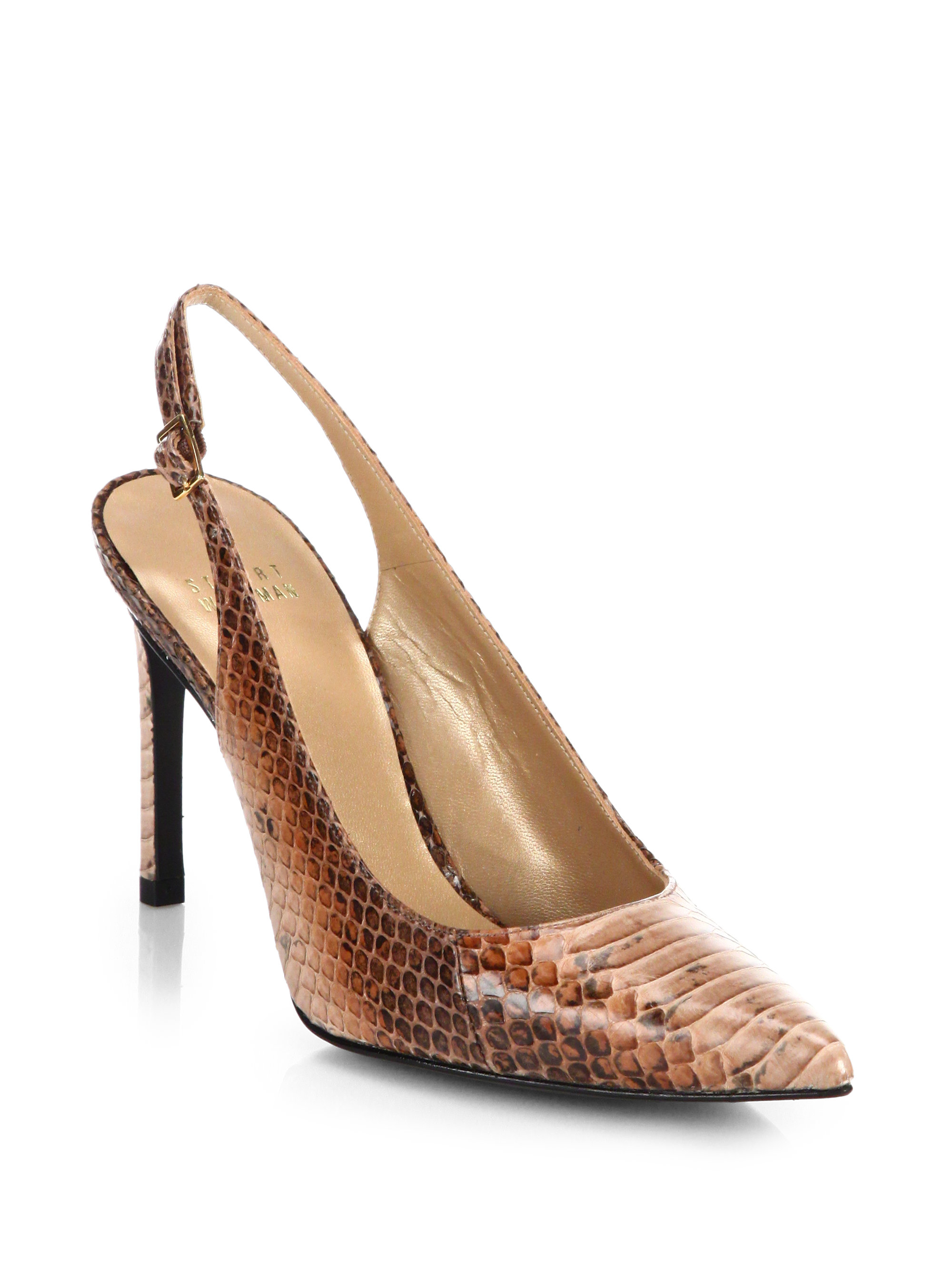 brown slingbacks