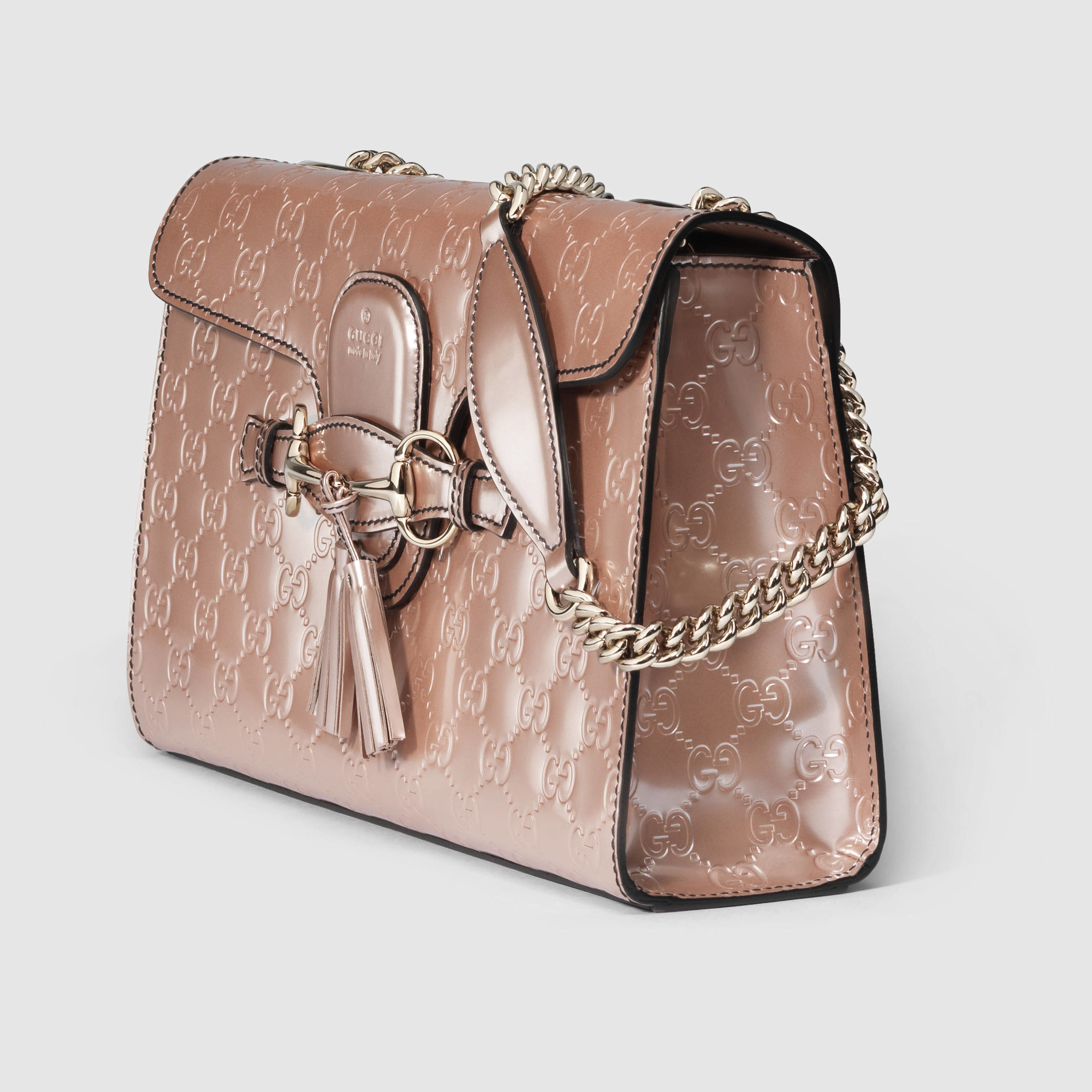 emily guccissima chain shoulder bag