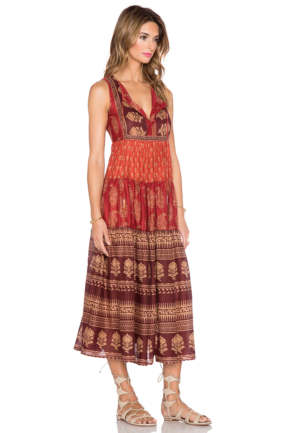 Raga Indian Summer Maxi Dress in Red | Lyst