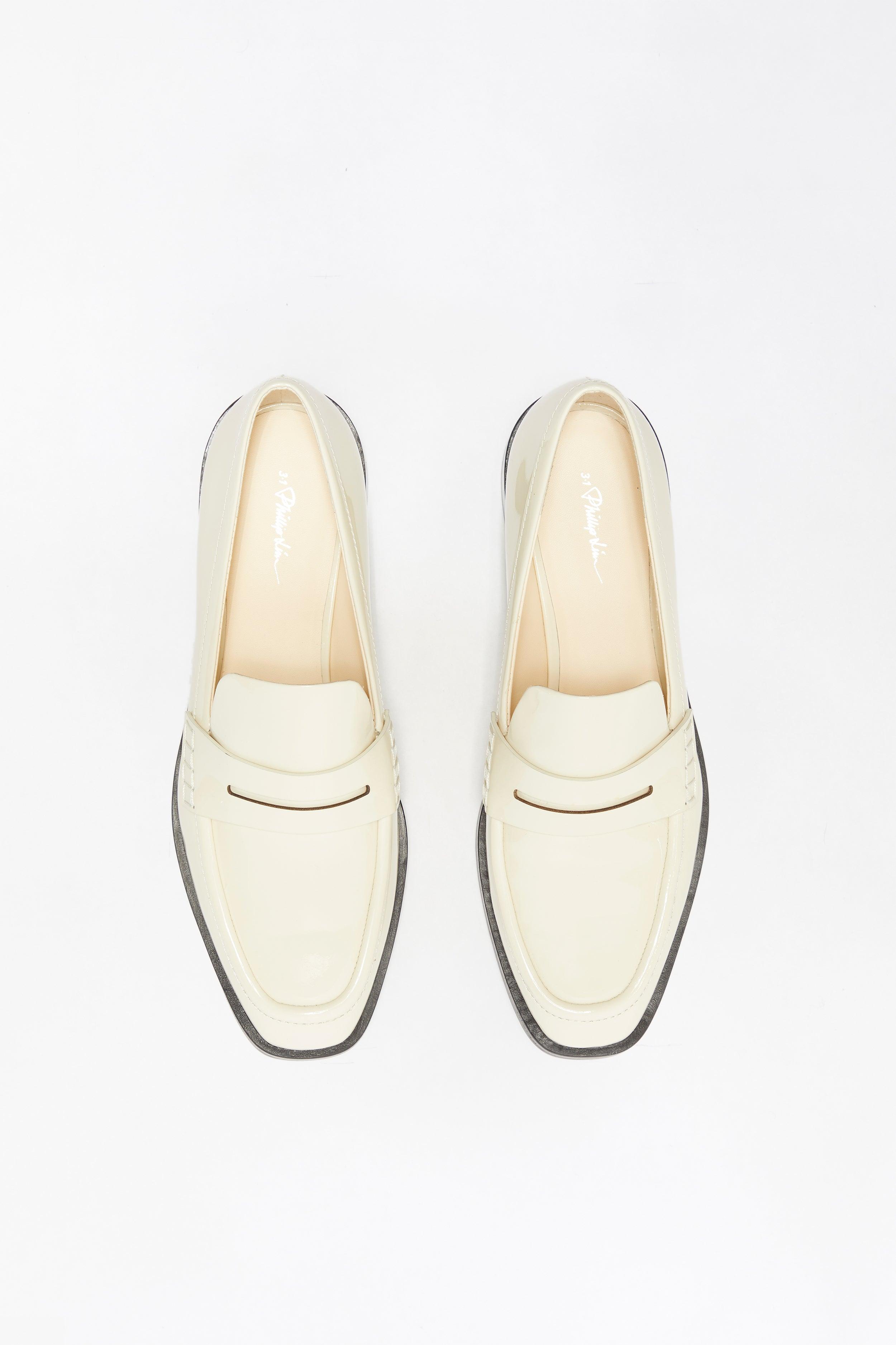3.1 Phillip Lim Alexa Penny Loafer in White | Lyst display picture 3