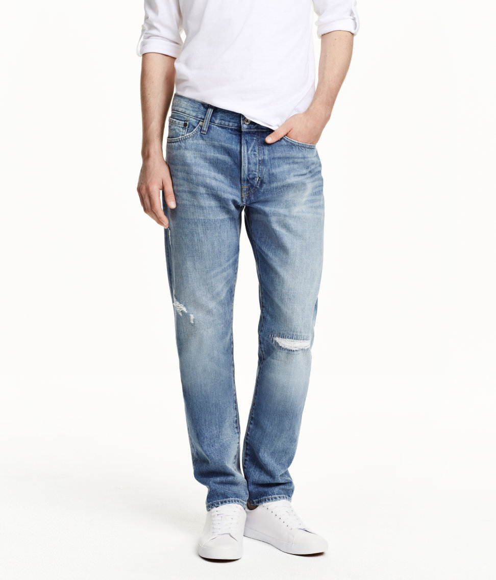 h&m straight regular jeans