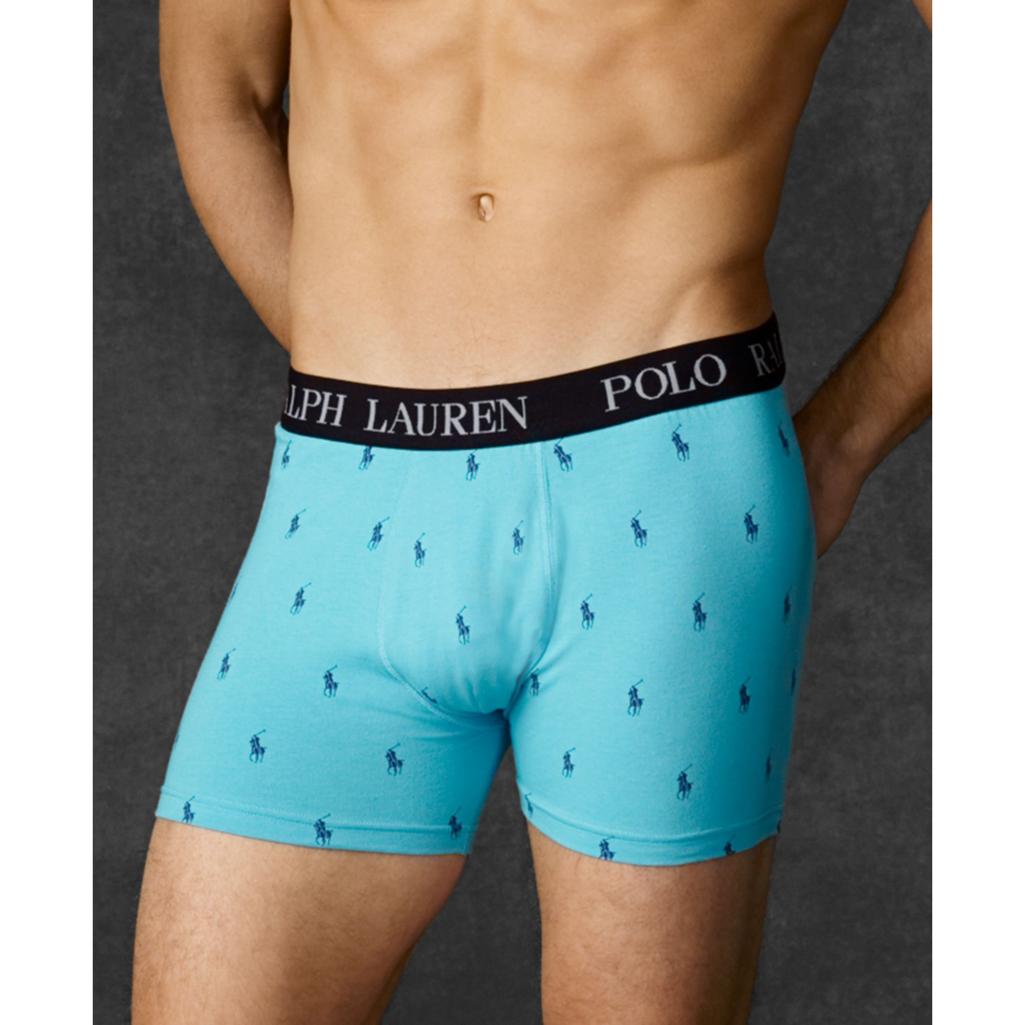 Ralph Lauren Polo Mens Stretch Jersey Pony Player Boxer Briefs in
