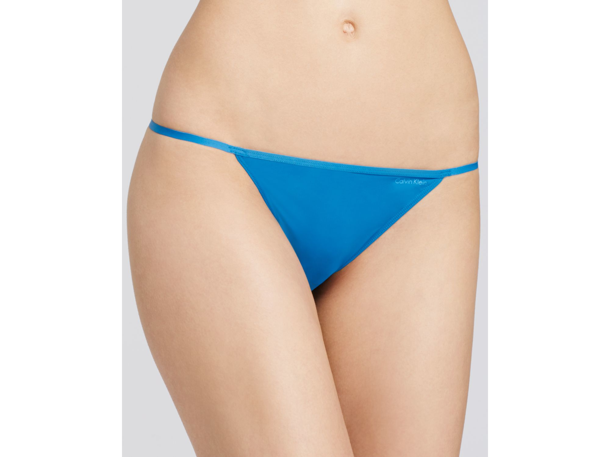 Calvin Klein Synthetic Bikini - Sleek String #d3510 in Blue - Lyst