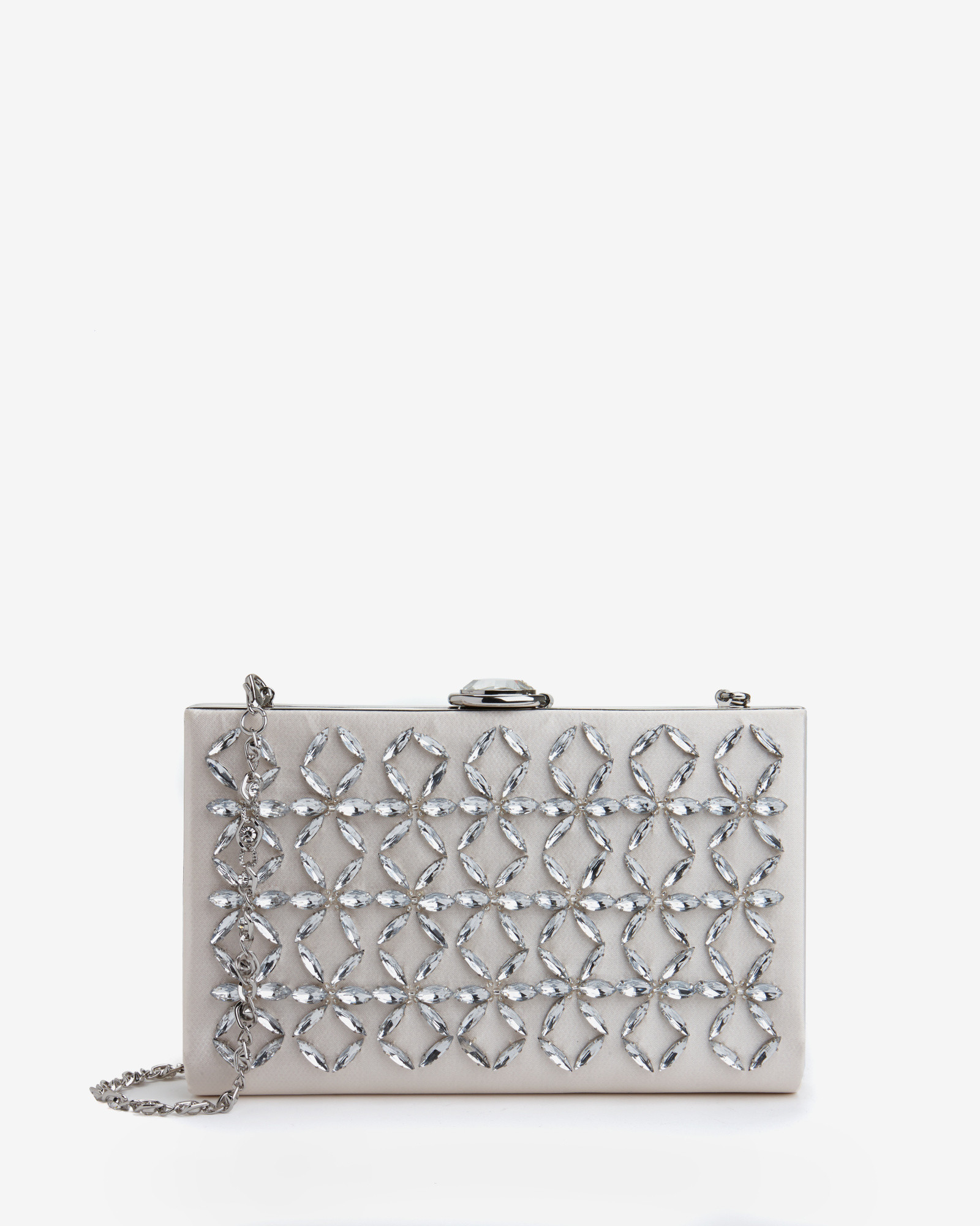 ted baker silver clutch