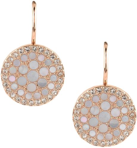 fossil copper earrings
