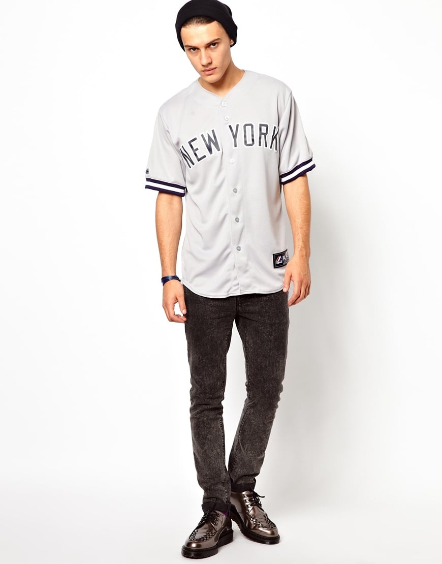 شخصيات مضحكة Majestic Ny Yankees Baseball Jersey in Grey (Gray) for Men | Lyst شخصيات مضحكة