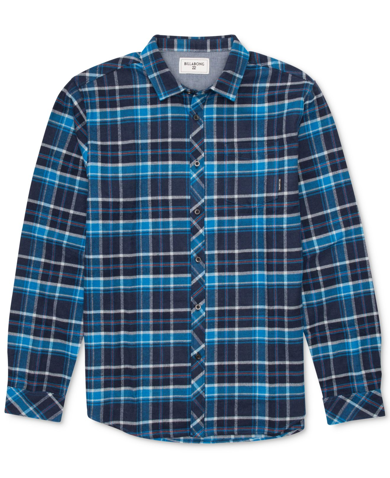 Billabong Henderson Long-sleeve Plaid-flannel Shirt in Blue for Men ...