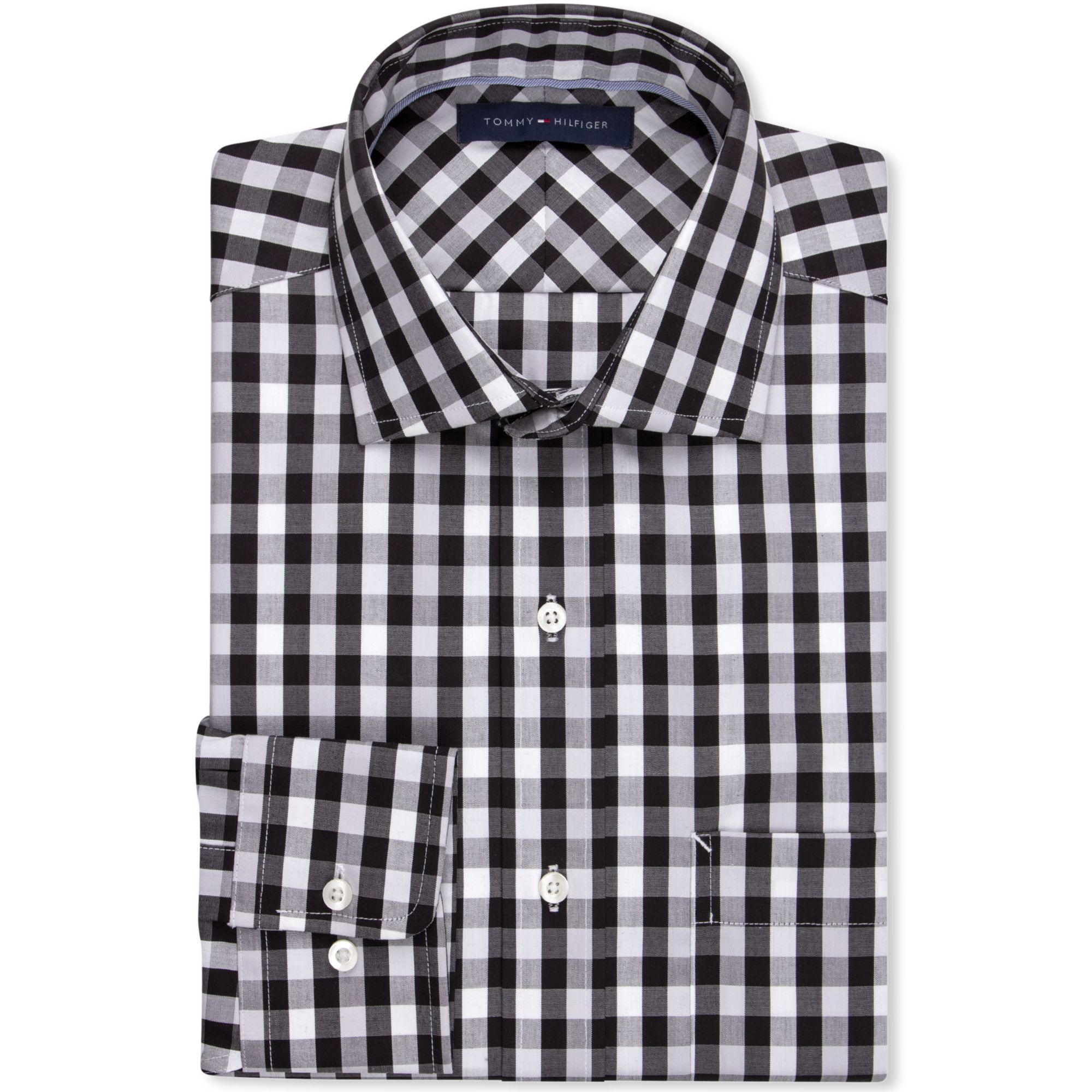 black tommy hilfiger dress shirt