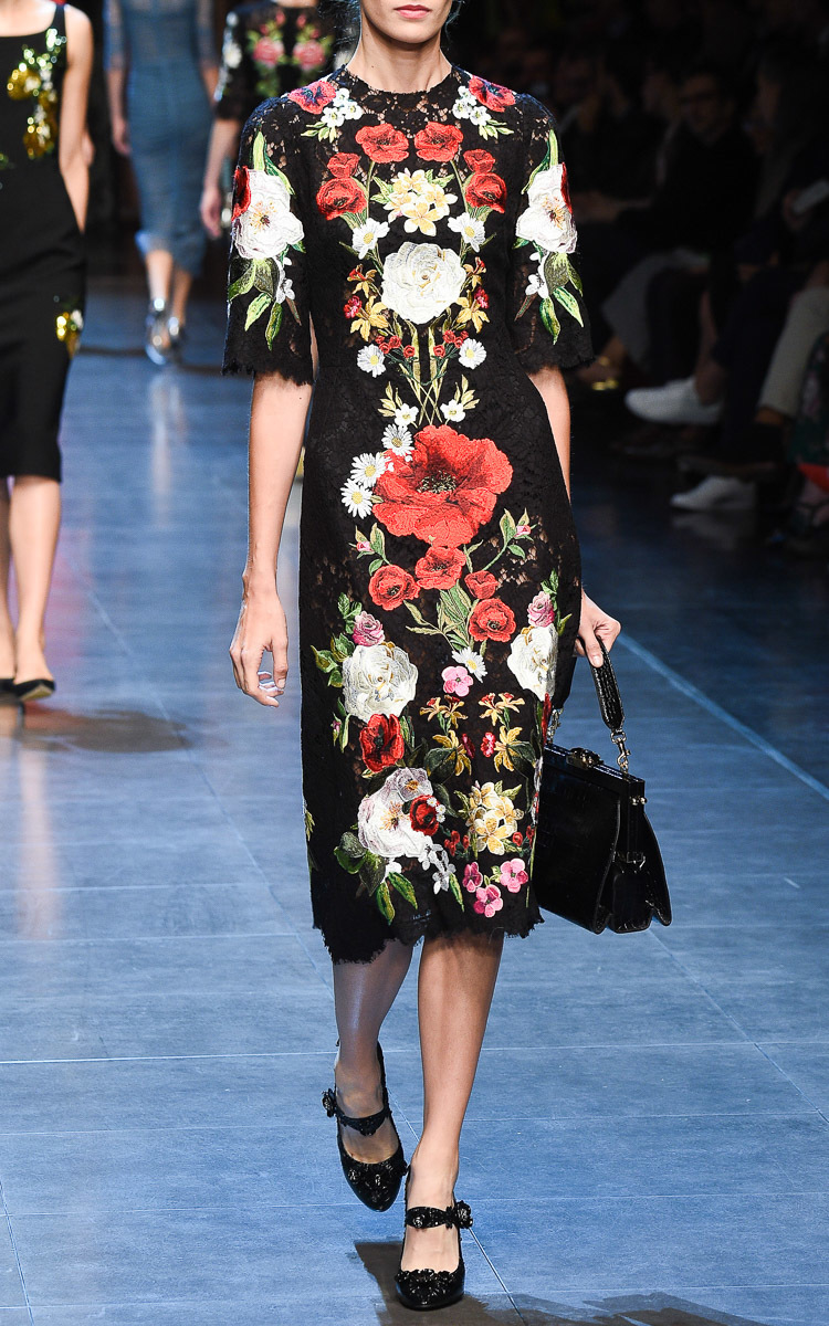 dolce gabbana embroidered dress
