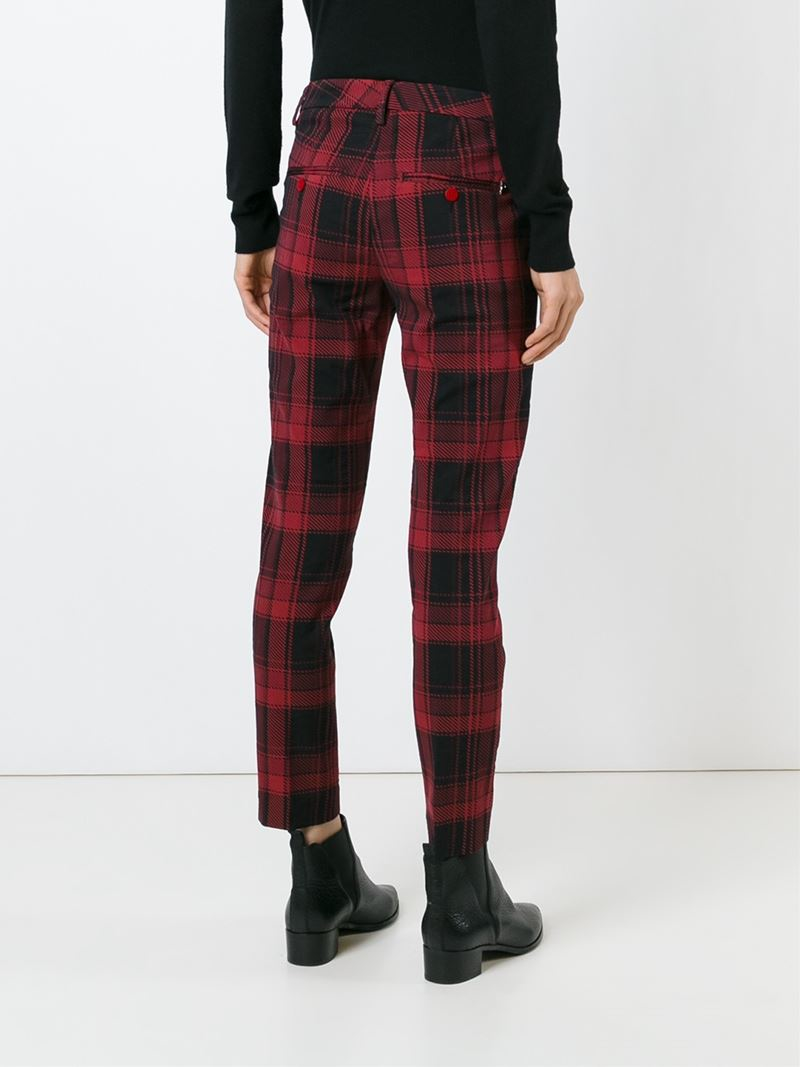 cheap checked trousers