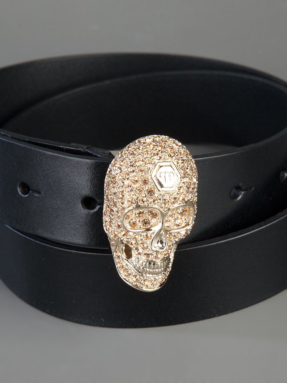 philipp plein belt gold