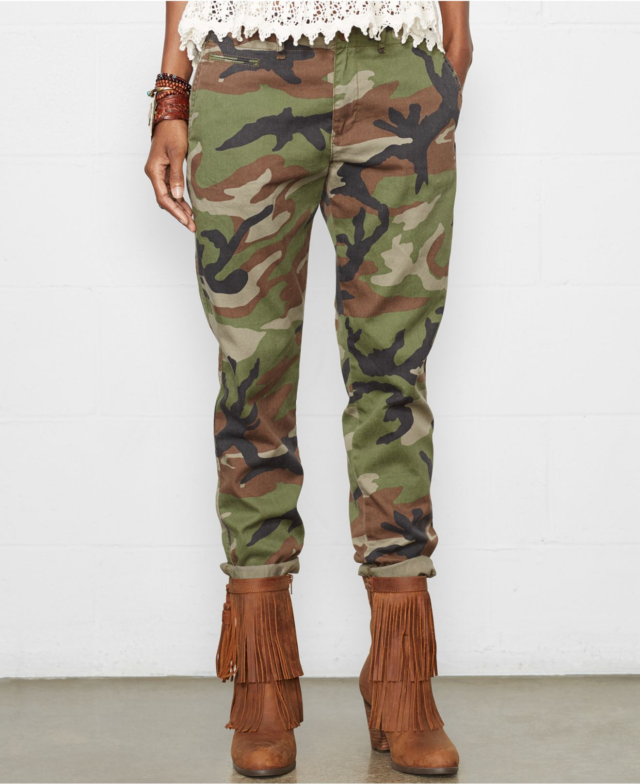 camouflage boyfriend jeans