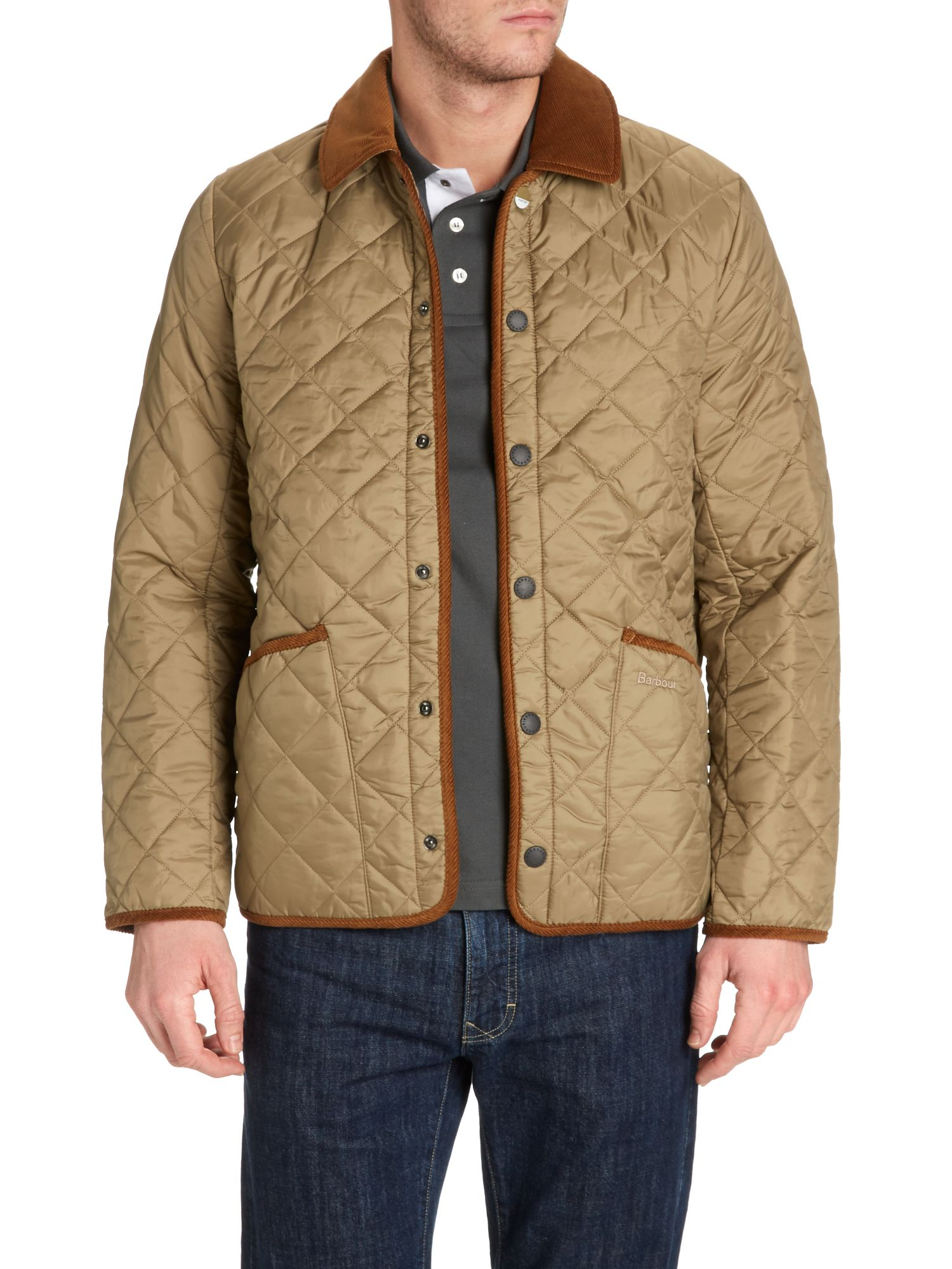 Barbour Pantone Tony Heritage Quilted Padded Jacket in Brown for Men | Lyst