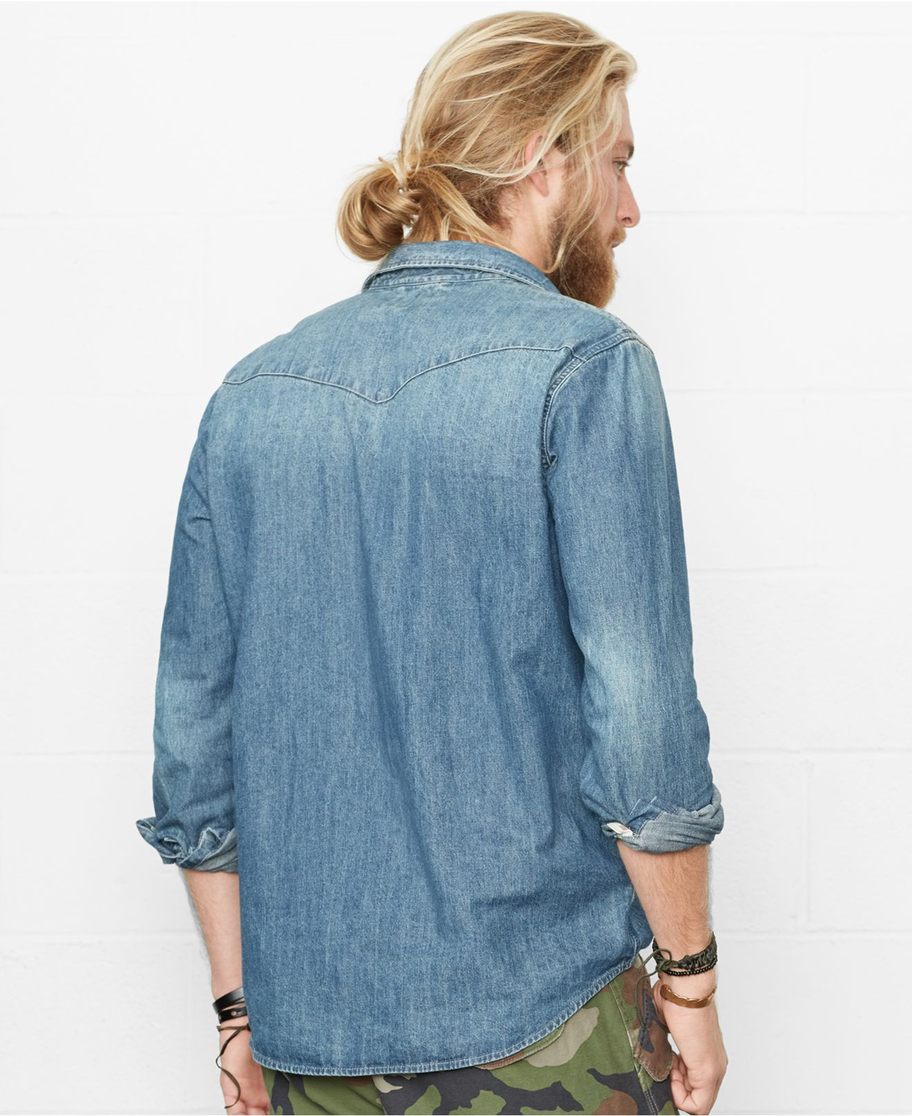 Blue Denim Denim Supply Ralph Lauren Shirt Ralph Lauren Denim