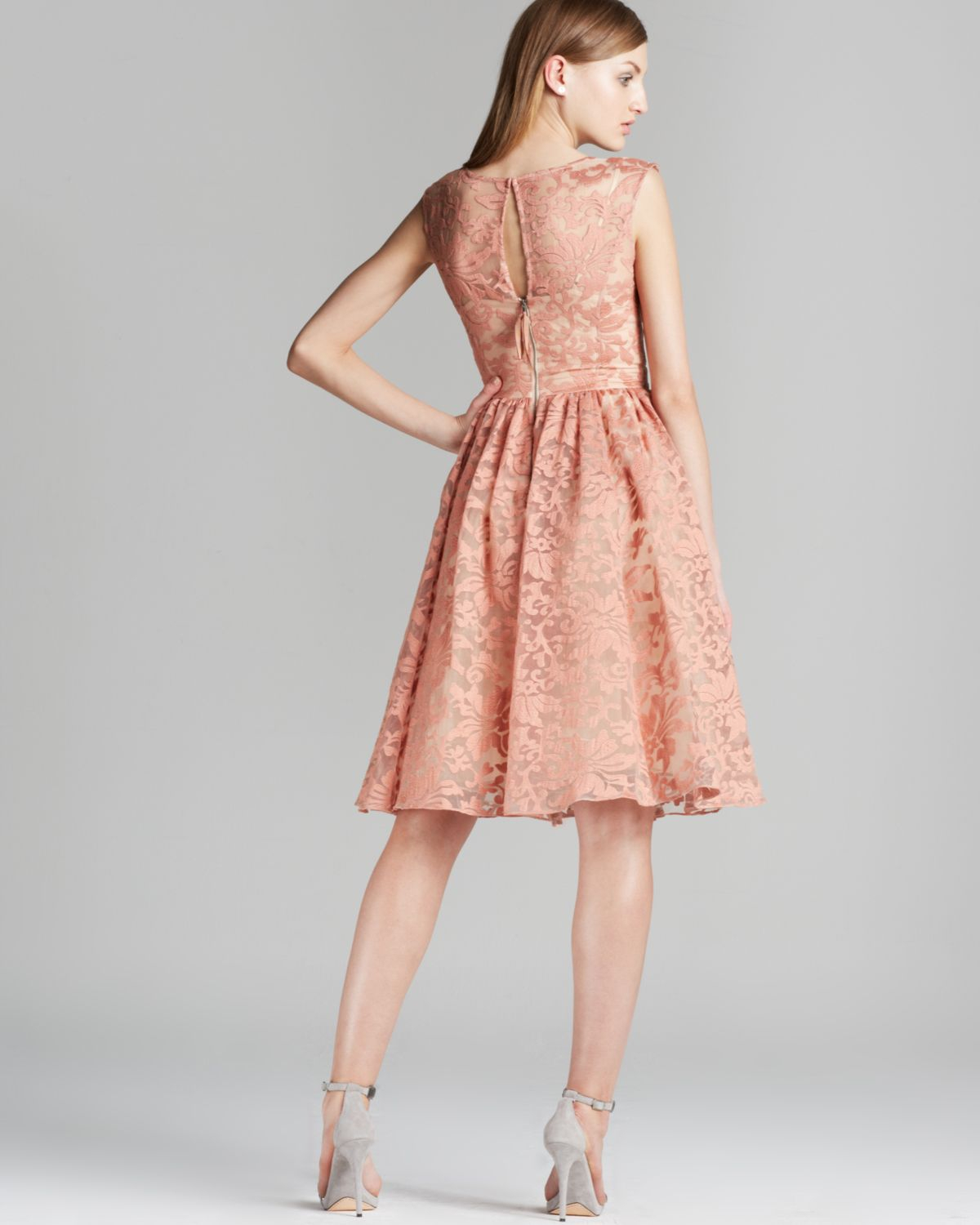 Lyst Tracy Reese Dress Dolce Vita Embroidered Organza Lace Fit And Gallery