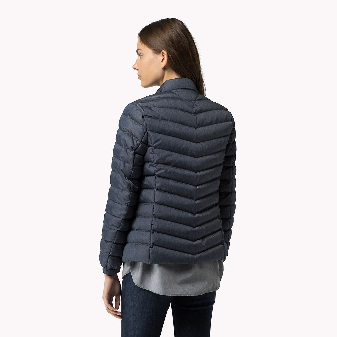 Tommy hilfiger Down Jacket in Blue (navy blazerpt/ multi) Lyst