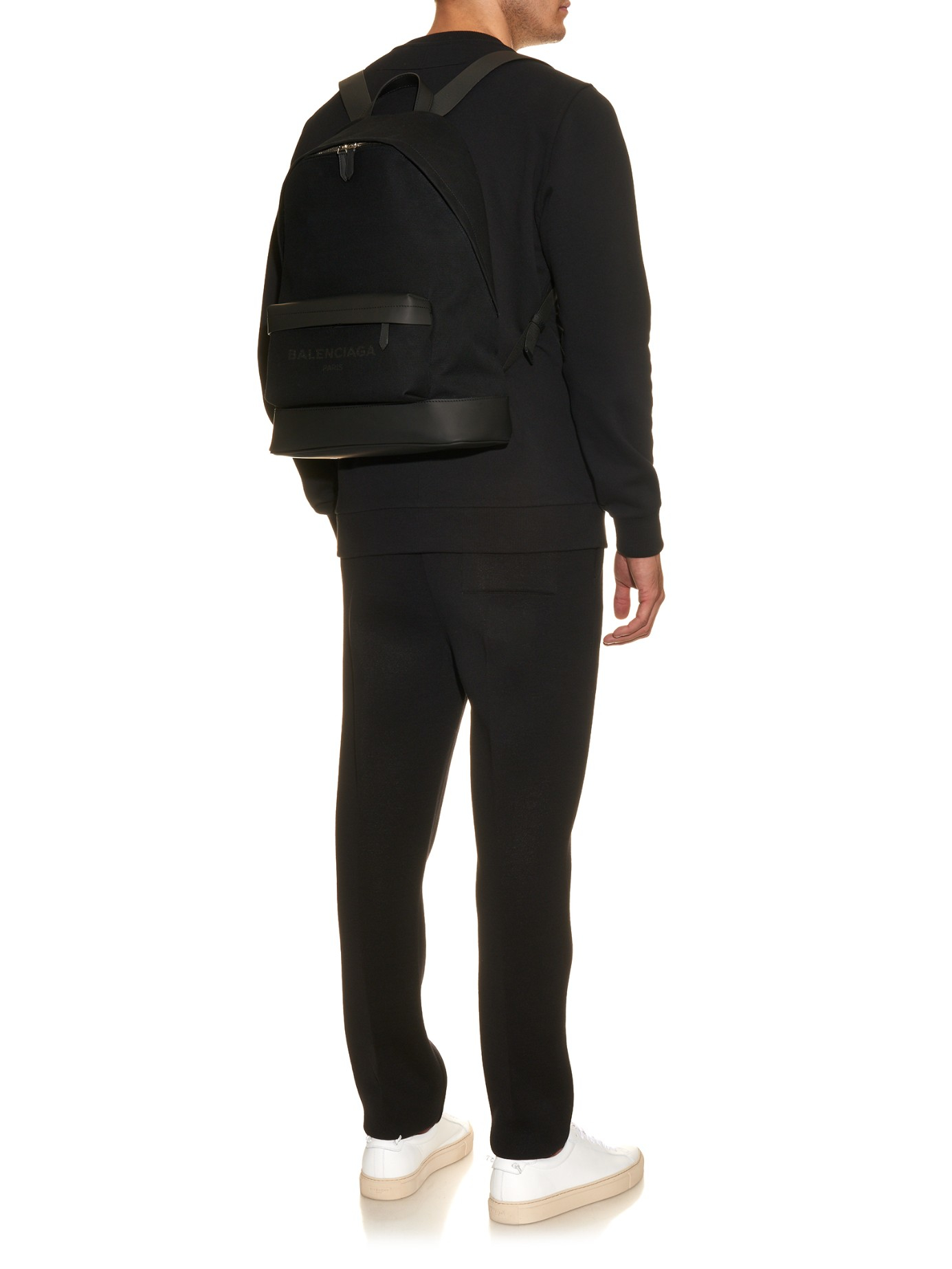 balenciaga navy backpack