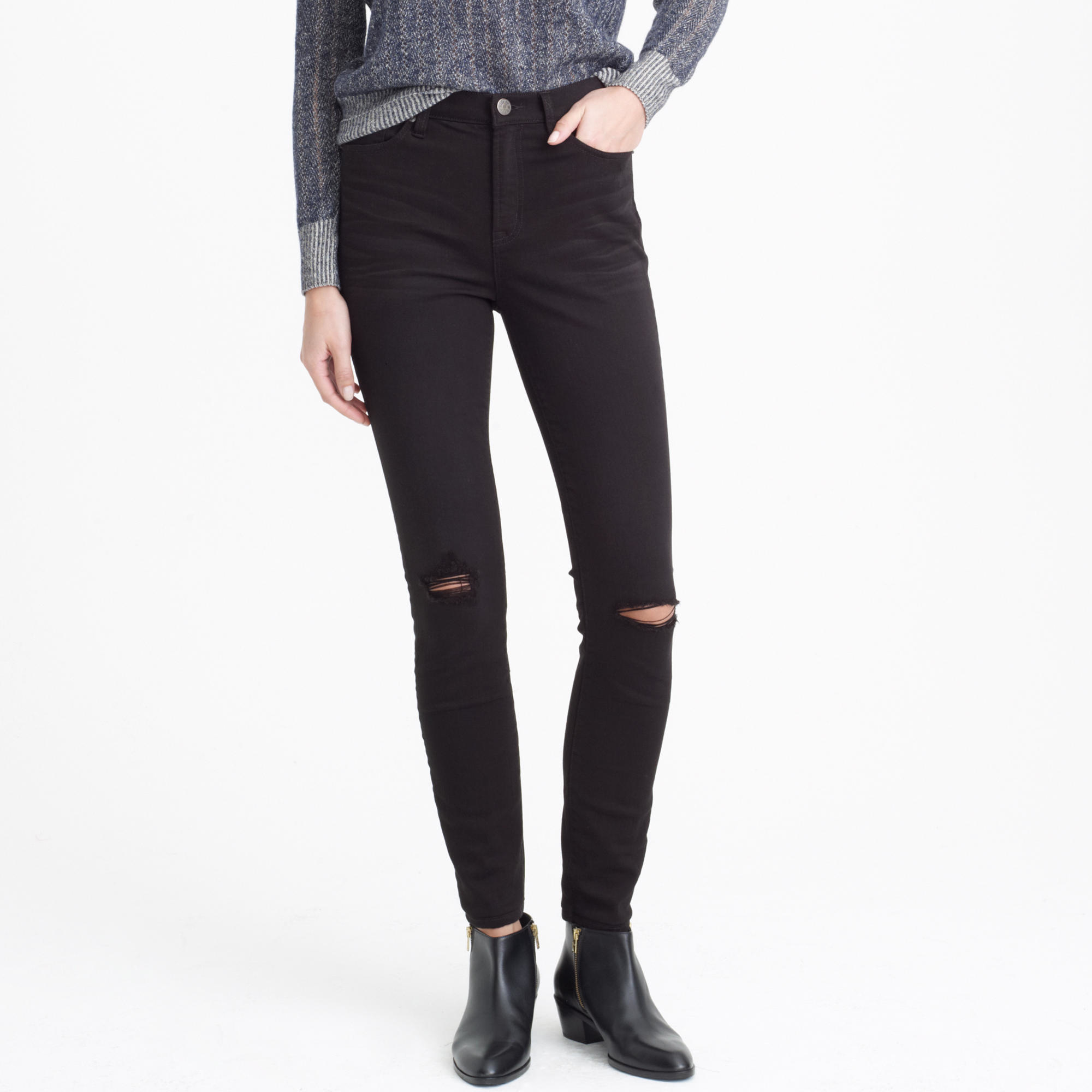 j crew lookout high rise skinny black