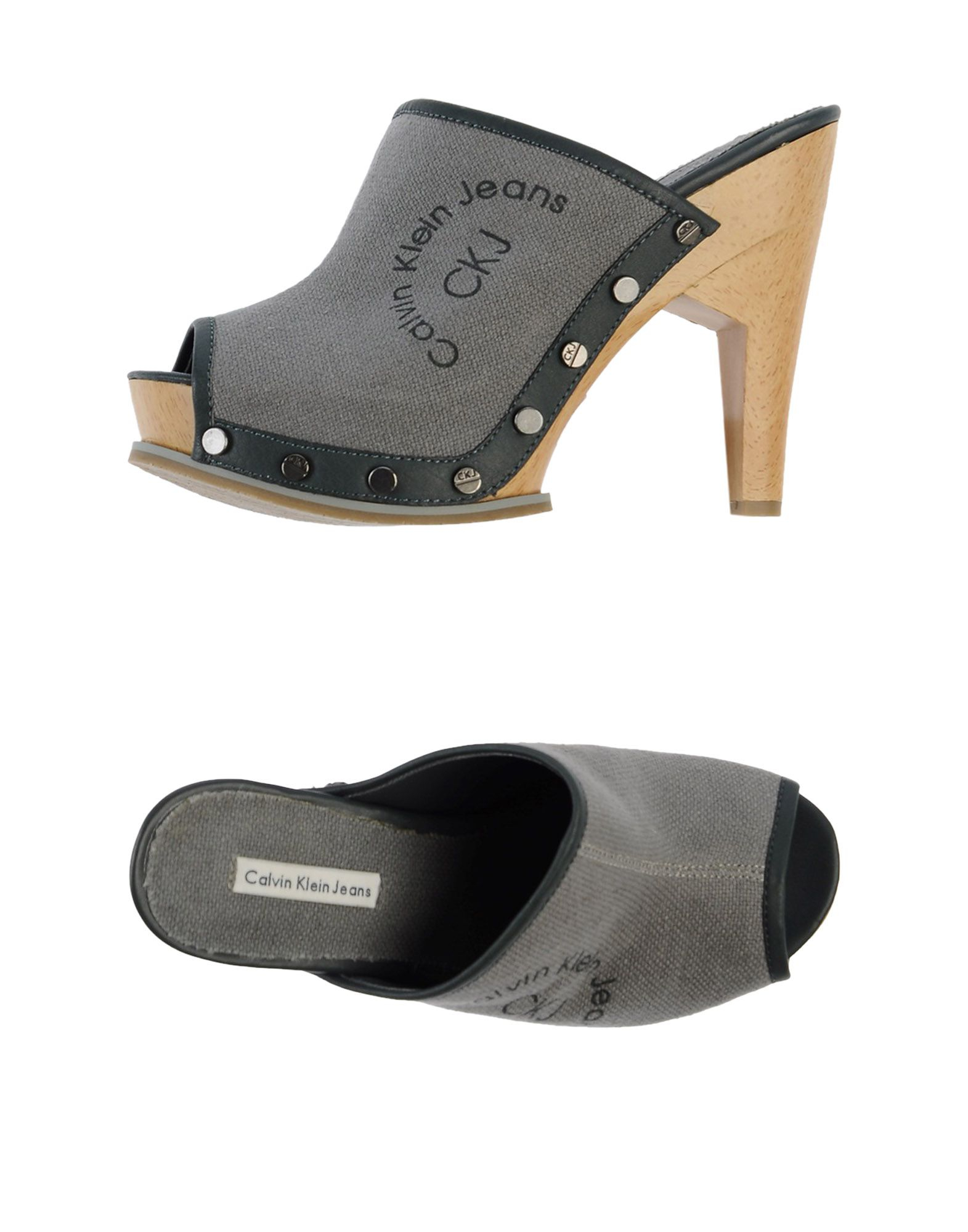 calvin klein flat mules