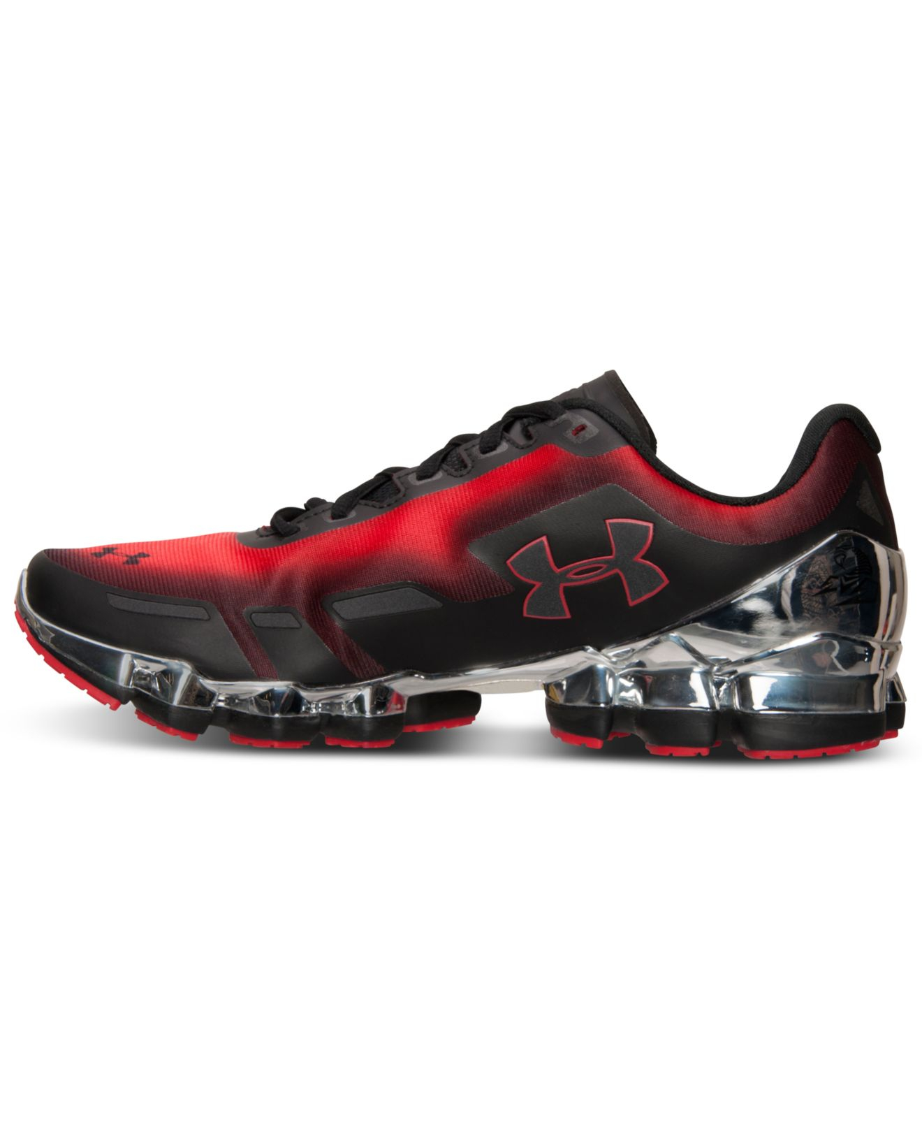Under Armour Men'S Scorpio Chrome Running Sneakers From Finish Line in  Red/Metallic Silver/Black (Black) for Men | Lyst
