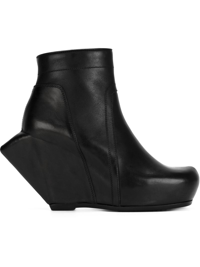 Lyst - Rick Owens 'turbo' Ankle Boots in Black