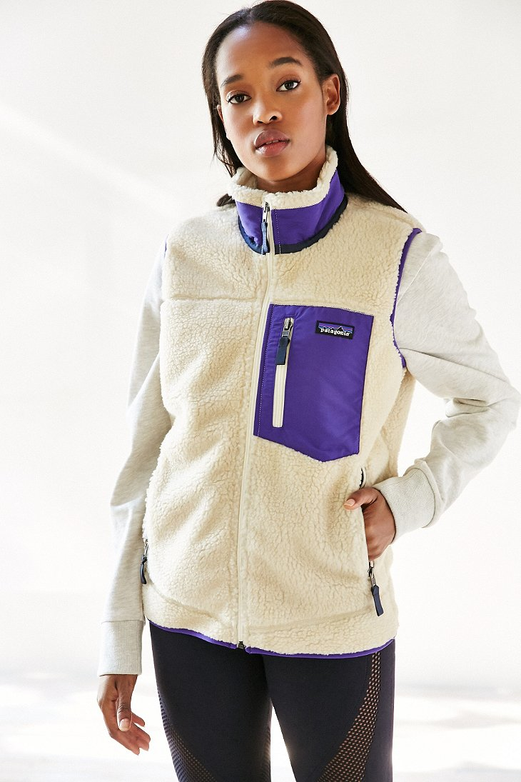 Patagonia Fleece Classic Retro-x Vest in Ivory (Natural) - Lyst