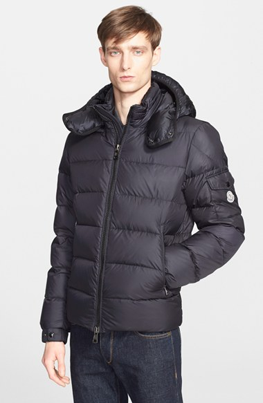 Moncler 'Himalaya' Hooded Down Jacket in Navy (Blue) for Men - Lyst
