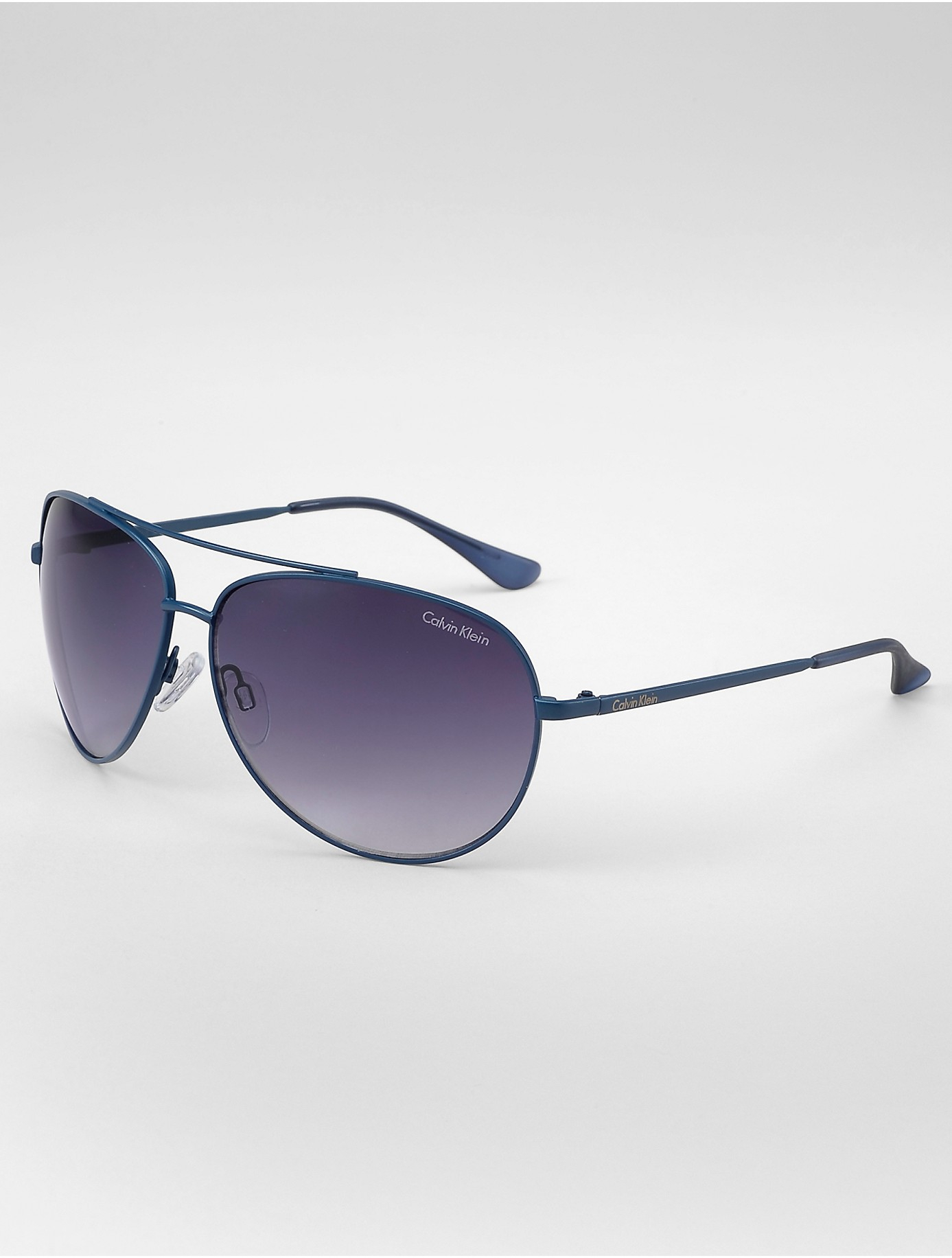 Lyst Calvin Klein Aviator Sunglasses in Blue