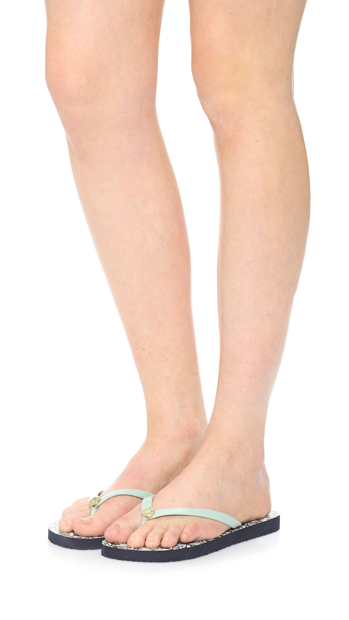 tory burch crab flip flops