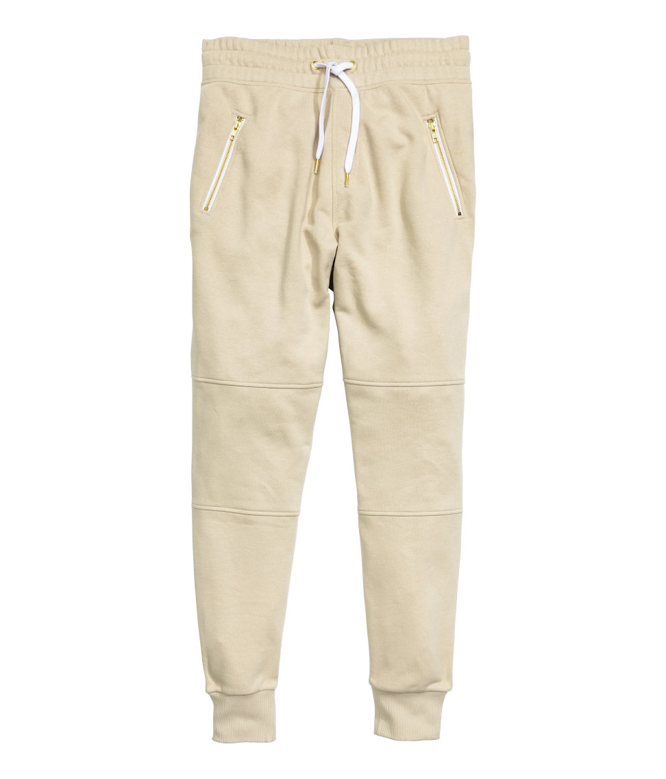 beige jogger pants mens