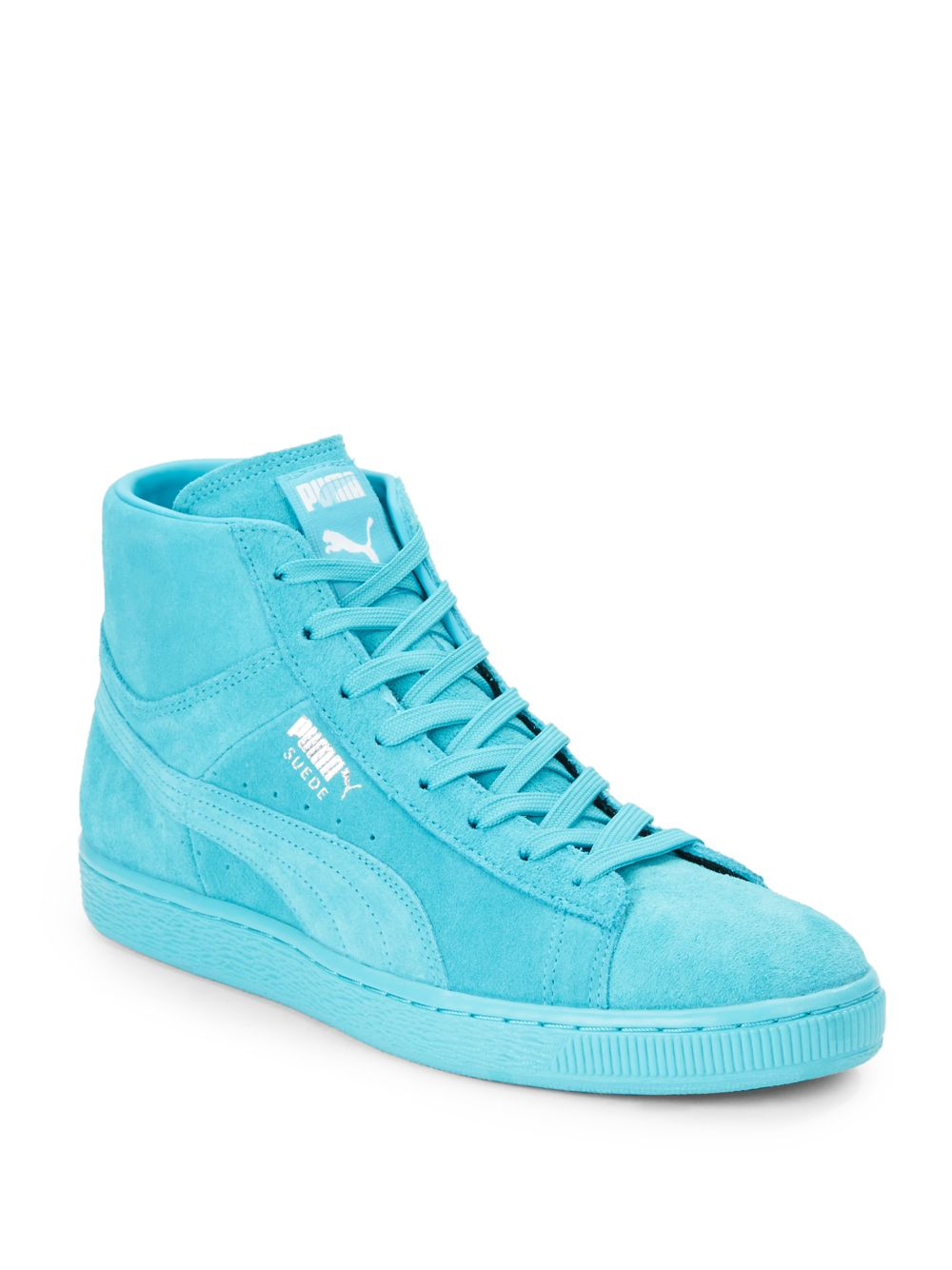PUMA Suede Mid Classic High-Top Sneakers in Blue for Men | Lyst