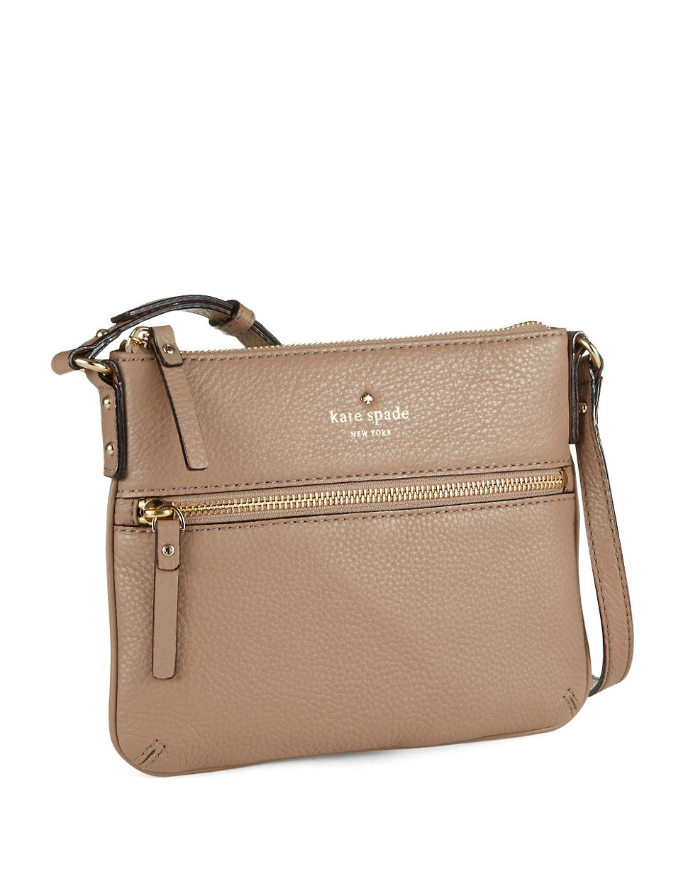 Kate Spade Tenley Leather Crossbody Bag in Brown - Lyst