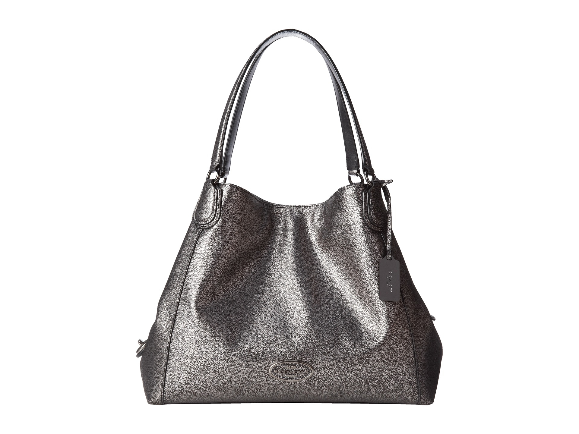 Coach Metallic Leather Edie Shoulder Bag in Metallic Lyst