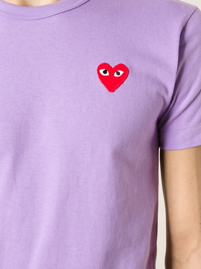 cdg purple shirt