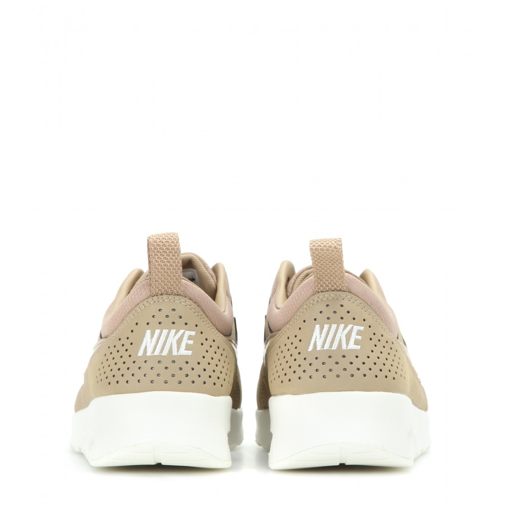 Nike Air Max Thea Premium Leather Sneakers in Natural - Lyst