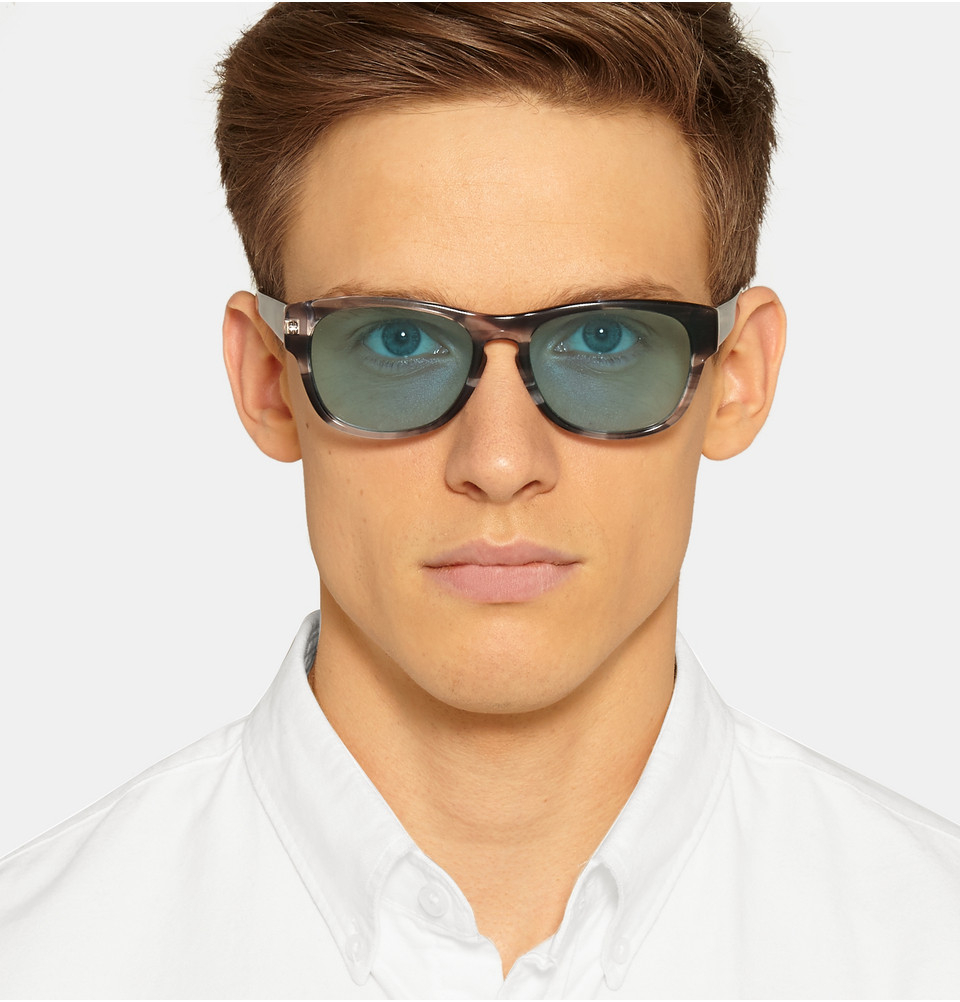 gucci blue acetate sunglasses
