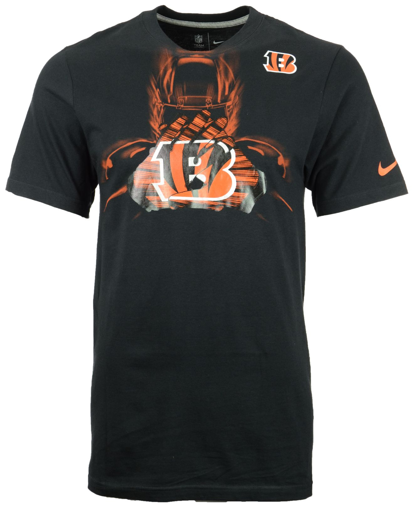 Nike Men'S ShortSleeve Cincinnati Bengals Glove TShirt in Black for