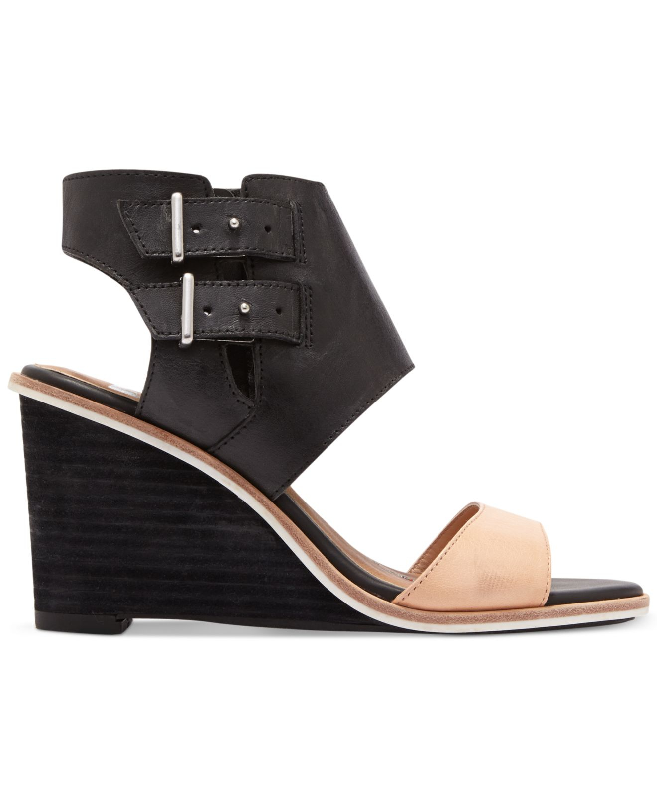 Dolce Vita Dv By Cambria Wedge Sandals in Black - Lyst