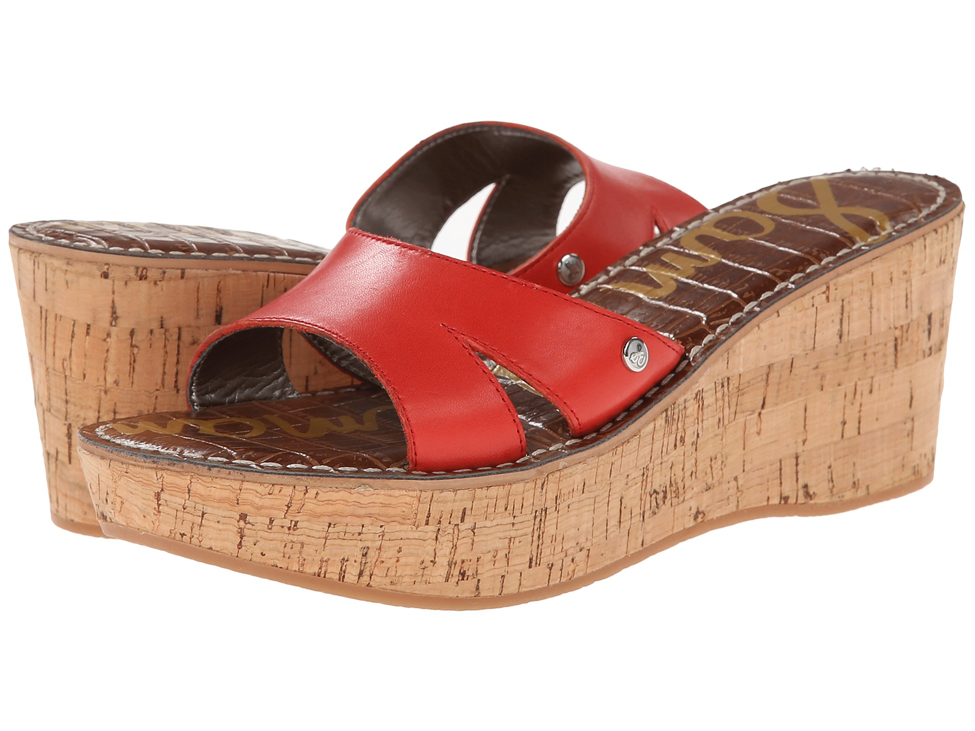 Factory Sale Womens Sandals Sam Edelman Reid Vreeland Red Factory Sale Womens Sandals Sam Edelman Reid Vreeland Red